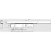 Ajtócsukó TS99FLR-K csúszósínnel ezüst