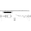 IMH-ABS vezető kampó GF UNI 24 V Gr.1 225 x 24 mm fekete horganyzott DIN bal