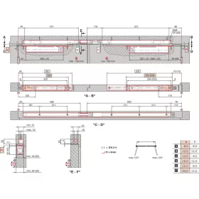 Csúszósín G 96 GSR-EMF K8/K12 rövid