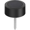 FSB padló ajtóütköző - 38 3878 átmérő 48 mm magasság 24 mm aluminium fekete matt