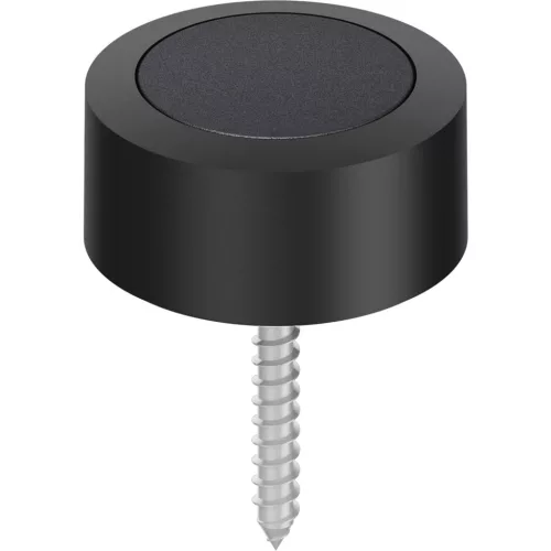 FSB padló ajtóütköző - 38 3878 átmérő 48 mm magasság 24 mm aluminium fekete matt