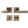 FSB kilincsgarnitúra 12 1004 ASL WC rozettán sötét bronz patinált