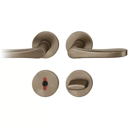 FSB kilincsgarnitúra 12 1106 ASL WC rozettán sötét bronz patinált