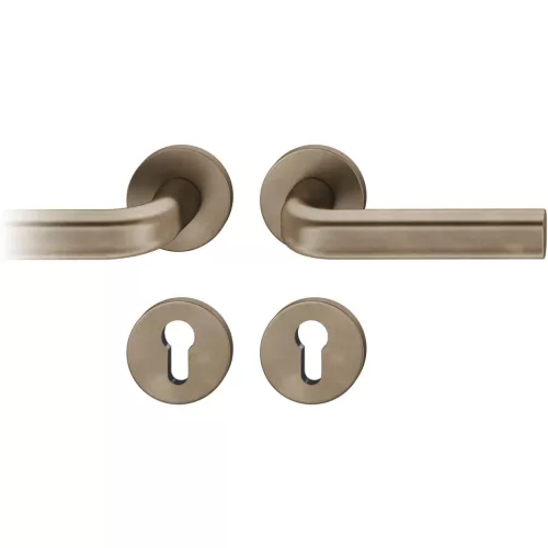 FSB kilincsgarnitúra 12 1242 ASL PZ rozettán sötét bronz patinált