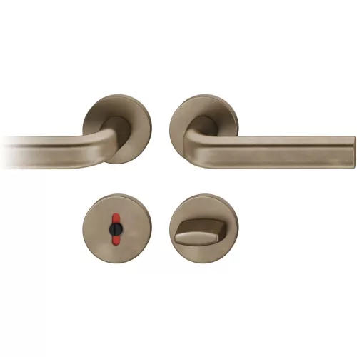 FSB kilincsgarnitúra 12 1242 ASL WC rozettán sötét bronz patinált