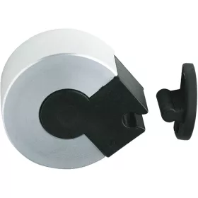   Ajtókitámasztó műa. szor. szerkezettel és ütközővel magasság 25 mm ezüst elox.