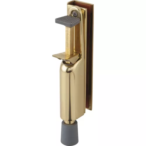 Ajtókitámasztó 1134 üvegajtóhoz rúdkinyomás 50 210 x 36 mm polírozott sárgaréz