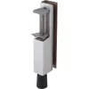 Ajtókitámasztó 1135 üvegajtóhoz rúdkinyomás 50 212 x 36 mm alu ezüst eloxált