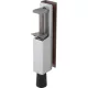 Ajtókitámasztó 1135 üvegajtóhoz rúdkinyomás 50 212 x 36 mm alu ezüst eloxált