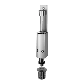   Ajtókitámasztó 1242 padlópersely rúdkinyomás 60 mm alu ezüst elox./nemesacél