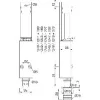 Ajtókitámasztó 1244 padlópersely rúdkinyomás 90 mm alu ezüst lakk./nemesacél