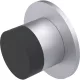 KWS fali ajtóütköző 2007 átmérő 50 mm alumínium ezüst eloxált