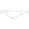 Csuk.sorr.-szab. DORMA SR 392 2-es n.: 650 mm max. 800 mm szárnysz.-hez horg.