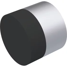   KWS fali ajtóütköző 2008 átmérő 30 mm alumínium ezüst eloxált