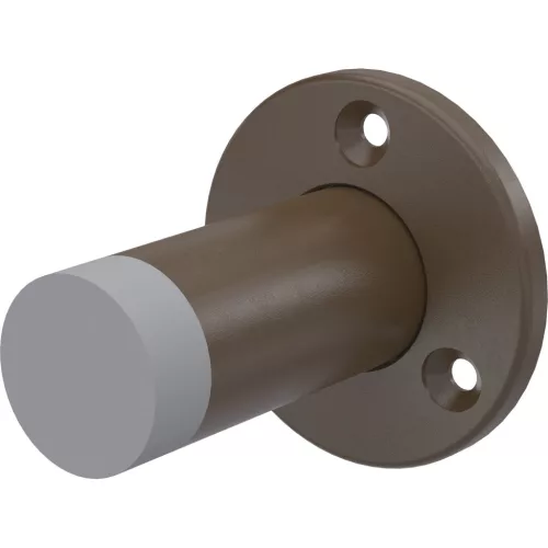 KWS fali ajtóütköző 2010 átmérő 55 mm magasság 80 mm acél sötétbarna lakkozott