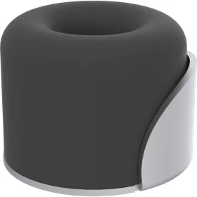   KWS ajtóütköző 2015 átmérő 40 mm acél ezüst lakkozott