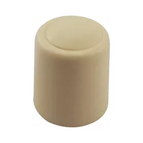   Ajtóütköző - átmérő 30 mm magasság 32 mm elefántcsontszínű műanyag