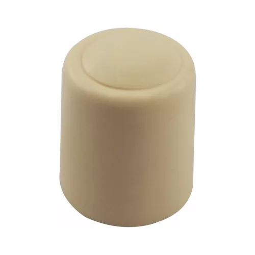 Ajtóütköző - átmérő 30 mm magasság 32 mm elefántcsontszínű műanyag