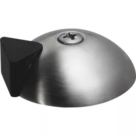   Ajtóütköző - talplemez átmérő 60 mm ütköző 17 mm matt nemesacél