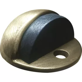   Ajtóütköző - talplemez átmérő 45 mm ütköző 17 mm antikolt sárgaréz