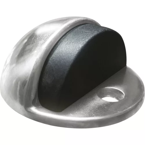 Ajtóütköző - talplemez átmérő 45 mm ütköző 17 mm krómozott réz