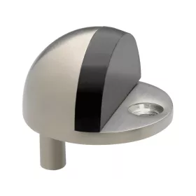   Ajtóütköző - talplemez átmérő 45 mm ütköző 17 mm nemesacél matt