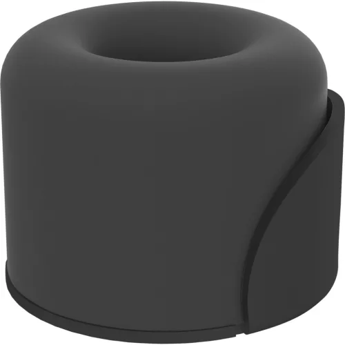 KWS ajtóütköző 2015 átmérő 40 mm acél fekete lakkozott