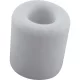 Ajtóütköző - átmérő 40 mm magasság 32 mm fehér gumi