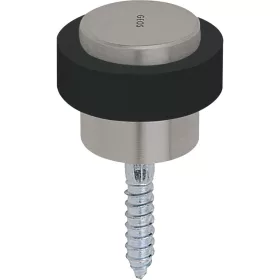   Ajtóütköző WG átmérő 48 mm magasság 38mm gumigyűrű ütköző szat. nemesacél