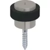 Ajtóütköző WG átmérő 48 mm magasság 38mm gumigyűrű ütköző szat. nemesacél