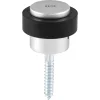 Ajtóütköző WG átmérő 48 mm magasság 38 mm gumigyűrű ütköző ezüst eloxált
