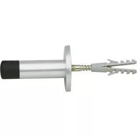   Ajtóütköző WG 120 mm gumisapkával falra szerelhető ezüst eloxált