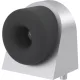 KWS ajtóütköző 2028 37x48x50mm alumínium ezüst lakkozott