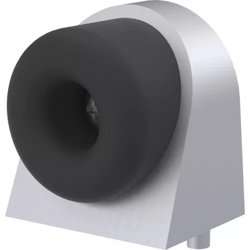 KWS ajtóütköző 2028 37x48x50mm alumínium ezüst eloxált