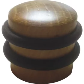   Ajtóütköző átmérő 40 mm magasság 34 mm padlóra szerelhető ütköző 2 gumigyűrű bükk