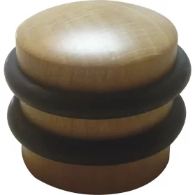   Ajtóütköző átmérő 40 mm mag. 34 mm padlóra szerelhető ütköző 2 gumigyűrű juhar