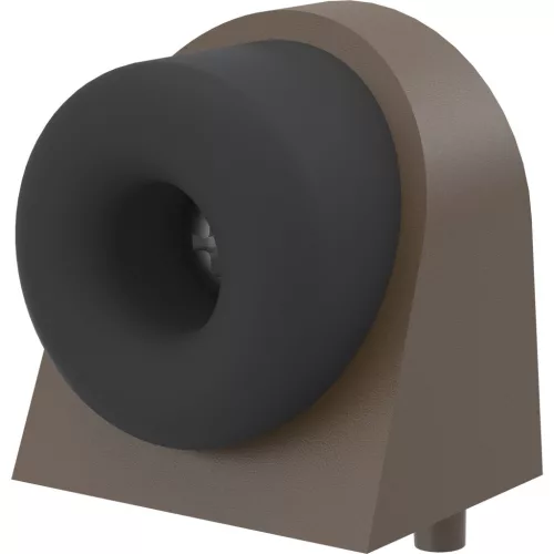 KWS ajtóütköző 2028 37x48x50mm alumínium sötétbarna eloxált