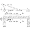 Ajtókitámasztó 1017 szabályozható fékhatással 390-590mm horganyzott acél
