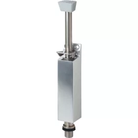   ajtórögzítő 1040 padlópersellyel löket 60 mm lakkozott fekete alu/nemesacél