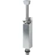 ajtórögzítő 1042 padlópersellyel löket 120 mm lakkozott ezüst alu/nemesacél