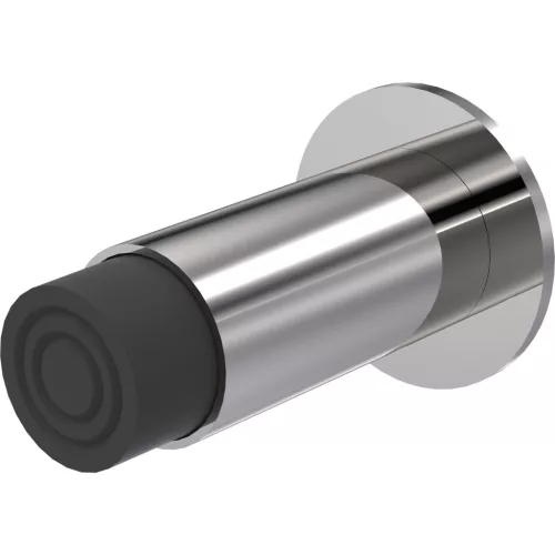 KWS fali ajtóütköző 2065 rugós puffer hossz 100 mm nemesacél fényes