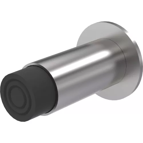 KWS fali ajtóütköző 2066 rugós puffer hossz 120 mm nemesacél matt