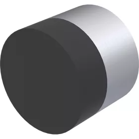   KWS fali ajtóütköző 2068 átmérő 30 mm hossz 25 mm alumínium ezüst eloxált
