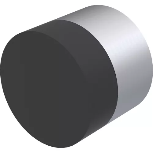 KWS fali ajtóütköző 2068 átmérő 30 mm hossz 25 mm alumínium ezüst eloxált