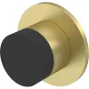 KWS fali ajtóütköző 2069 átmérő 30 mm hossz 28 mm alumínium sárgarézszínű eloxált