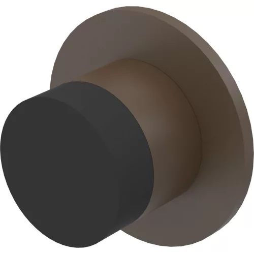KWS fali ajtóütköző 2069 átmérő 30 mm hossz 28 mm alumínium sötétbarna eloxált