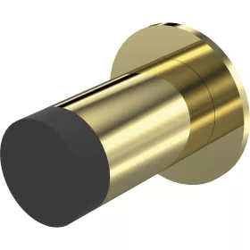   KWS fali ajtóütköző 2077 átmérő 30 mm hossz 120 mm sárgaréz fényes