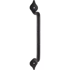   ajtófogantyú ANTIK - egyenes 250mm ? 12mm horganyzott feketített acél
