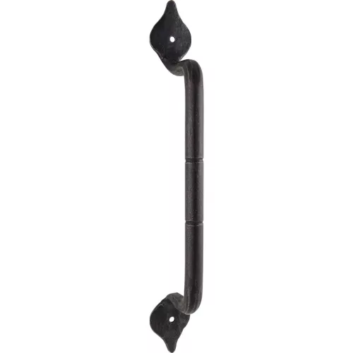 ajtófogantyú ANTIK - egyenes 250mm ? 12mm horganyzott feketített acél