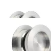 KWS tolóajtókagyló pár 5251 kerek ajtóvast. 38-42 mm alu ezüst eloxált